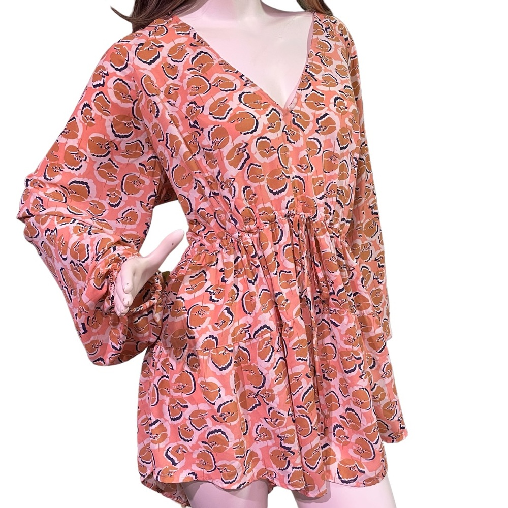 MELISSA McCARTHY 7SEVEN DRAWSTRING TUNIC STYLE TOP PLUS SIZE 1X